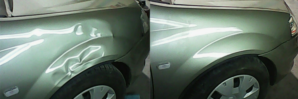 Удаление вмятин на автомобиле без покраски